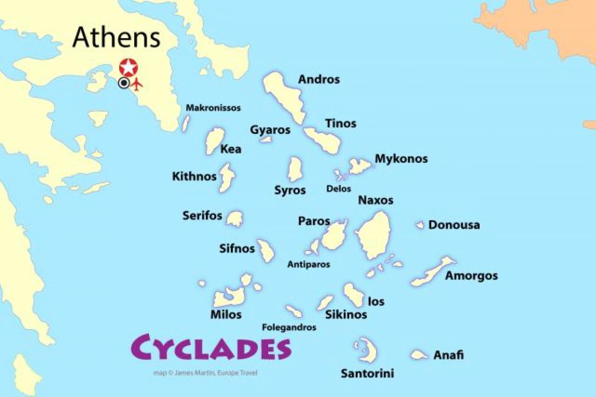 řecký ostrov v blízkosti Atén mapě