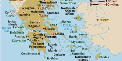 Město řecka mapě