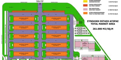 Mapa Athens central market