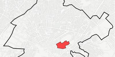 Mapa kolonaki v Atény