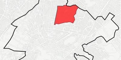 Mapa Atény kypseli
