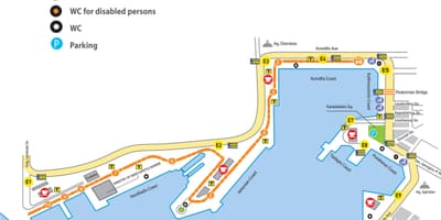 Atény porty mapě