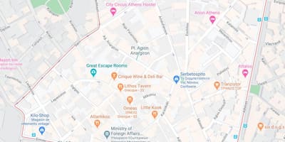 Mapa athens Athens